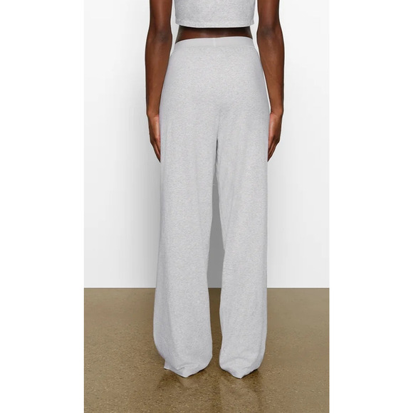NWT Skims Light Heather Black Loose Boyfriend Pants - Picture 2 of 3